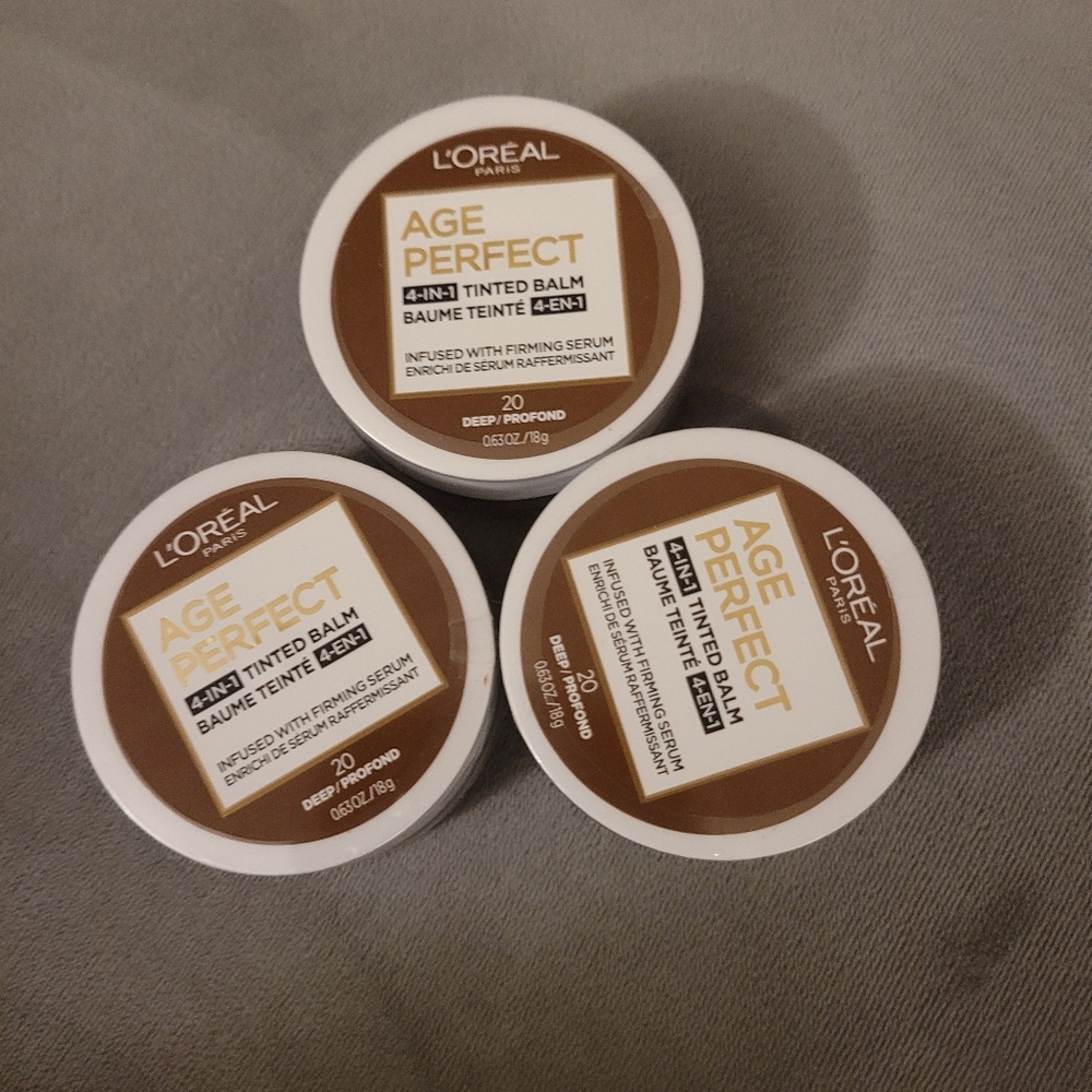 3 L'Oreal Age Perfect 4-in-1 Tinted Balm - Deep 20